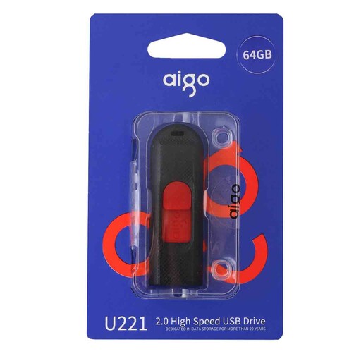 فلش مموری Aigo U221 ظرفیت 64 گیگابایت USB2.0